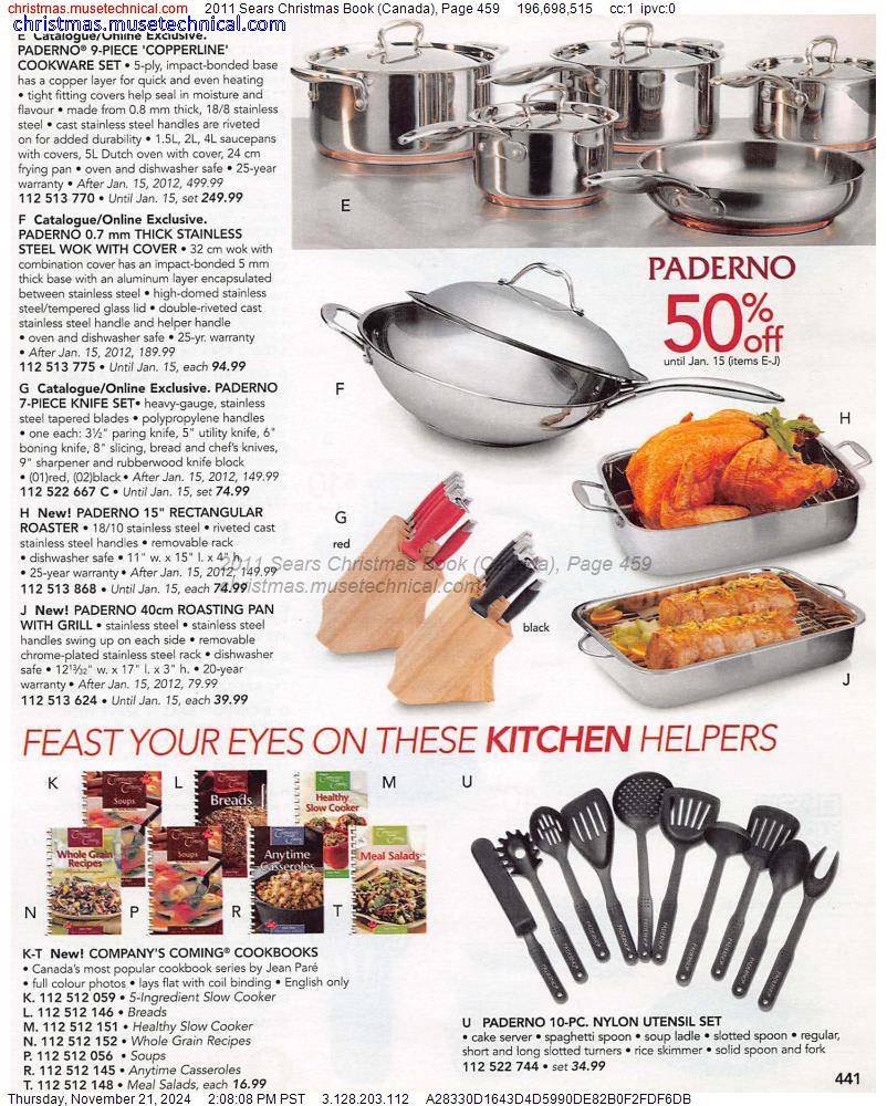 2011 Sears Christmas Book (Canada), Page 459