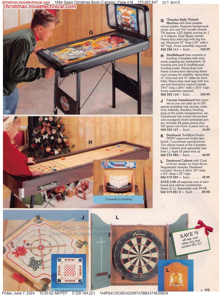 1994 Sears Christmas Book (Canada), Page 419