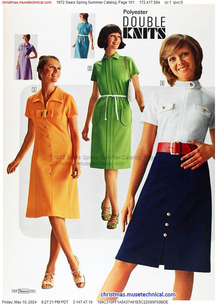 1972 Sears Spring Summer Catalog, Page 101 - Catalogs & Wishbooks