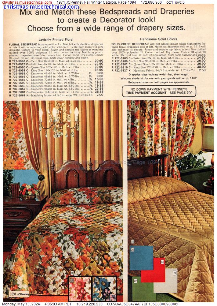 1971 JCPenney Fall Winter Catalog, Page 1094