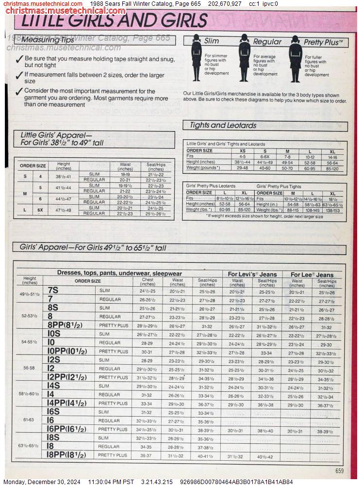 1988 Sears Fall Winter Catalog, Page 665