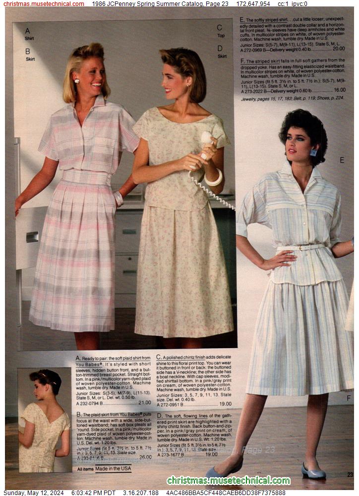 1986 JCPenney Spring Summer Catalog, Page 23