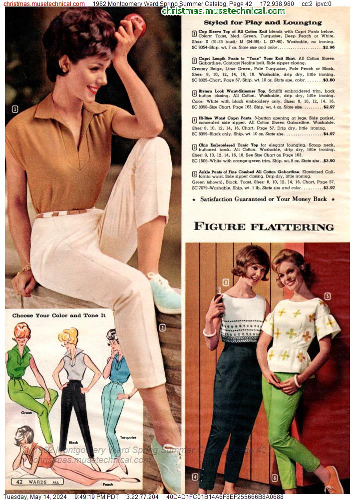 1962 Montgomery Ward Spring Summer Catalog, Page 42