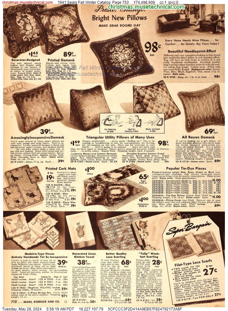 1941 Sears Fall Winter Catalog, Page 753