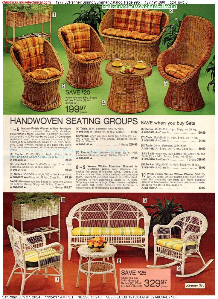 1977 JCPenney Spring Summer Catalog, Page 995