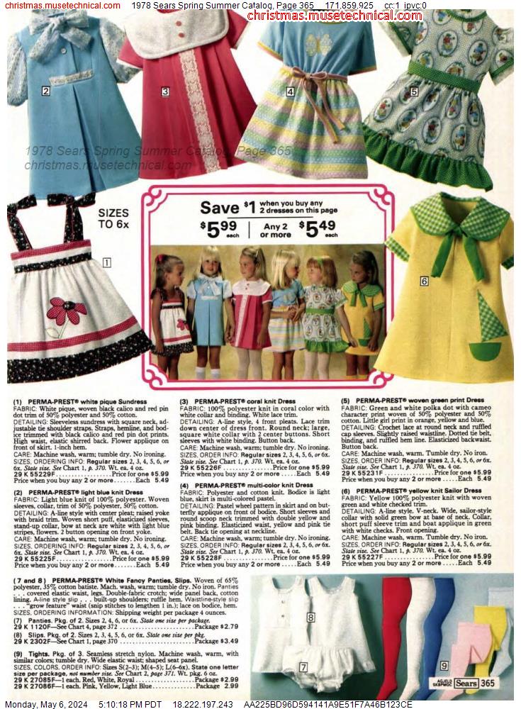 1978 Sears Spring Summer Catalog, Page 365