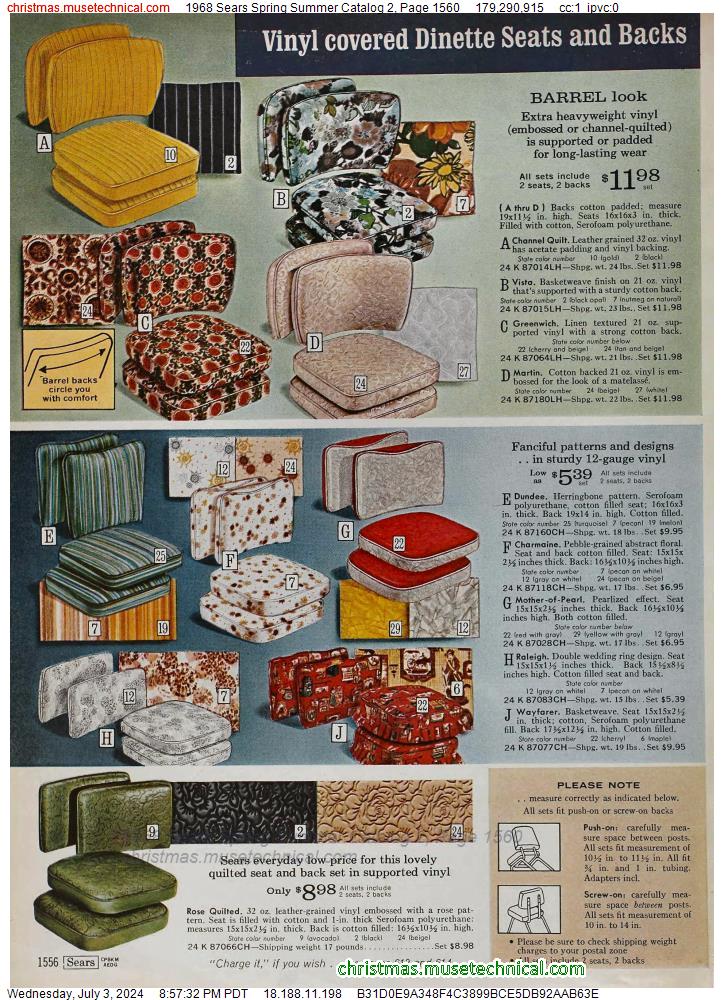 1968 Sears Spring Summer Catalog 2, Page 1560