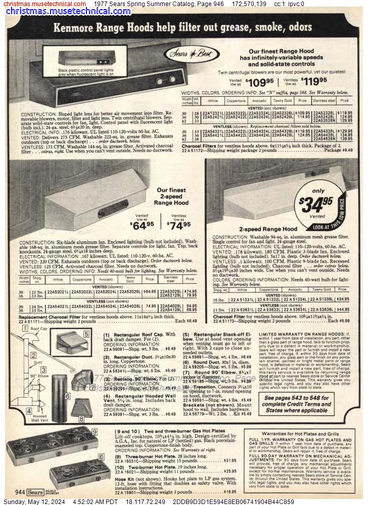 1977 Sears Spring Summer Catalog, Page 946