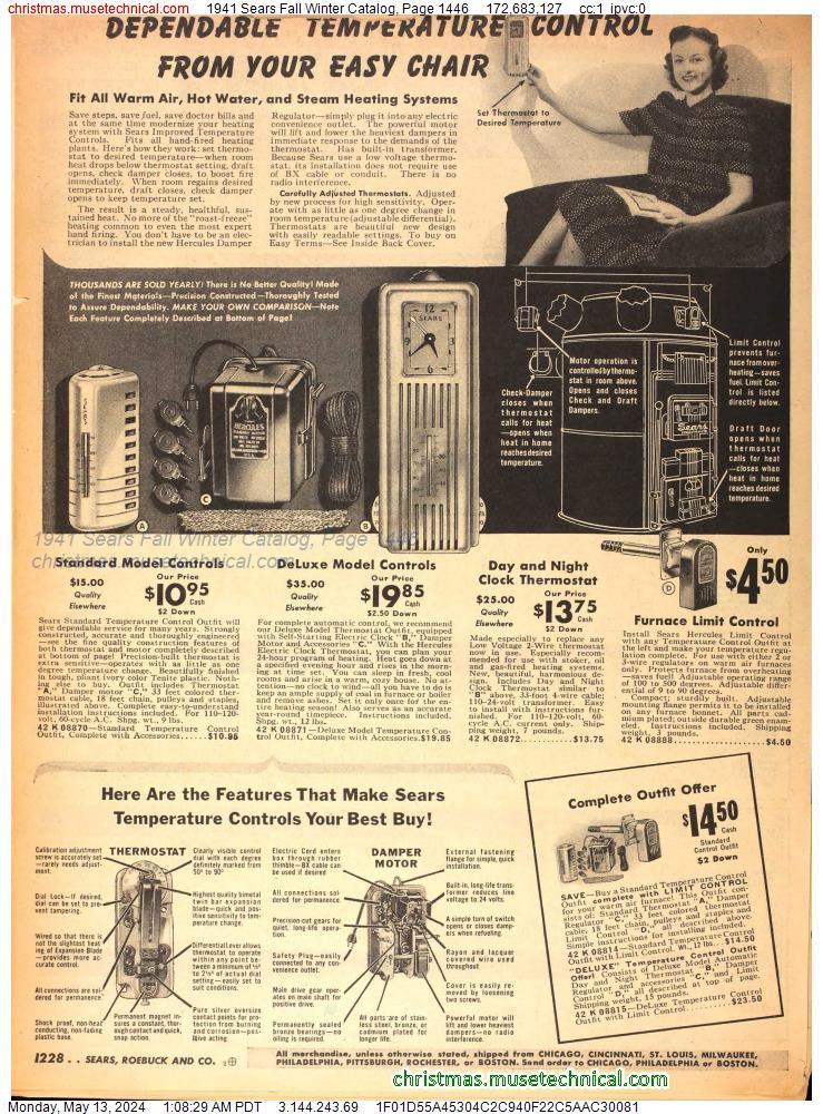 1941 Sears Fall Winter Catalog, Page 1446