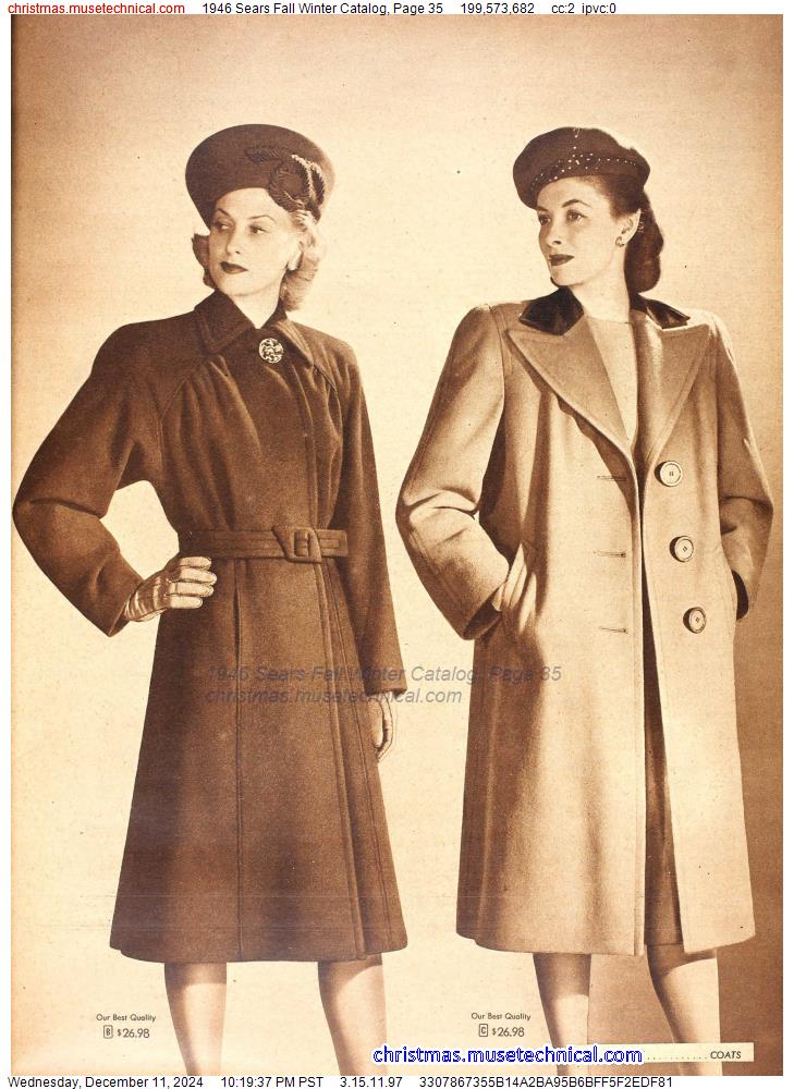 1946 Sears Fall Winter Catalog, Page 35