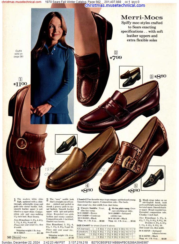 1970 Sears Fall Winter Catalog, Page 562