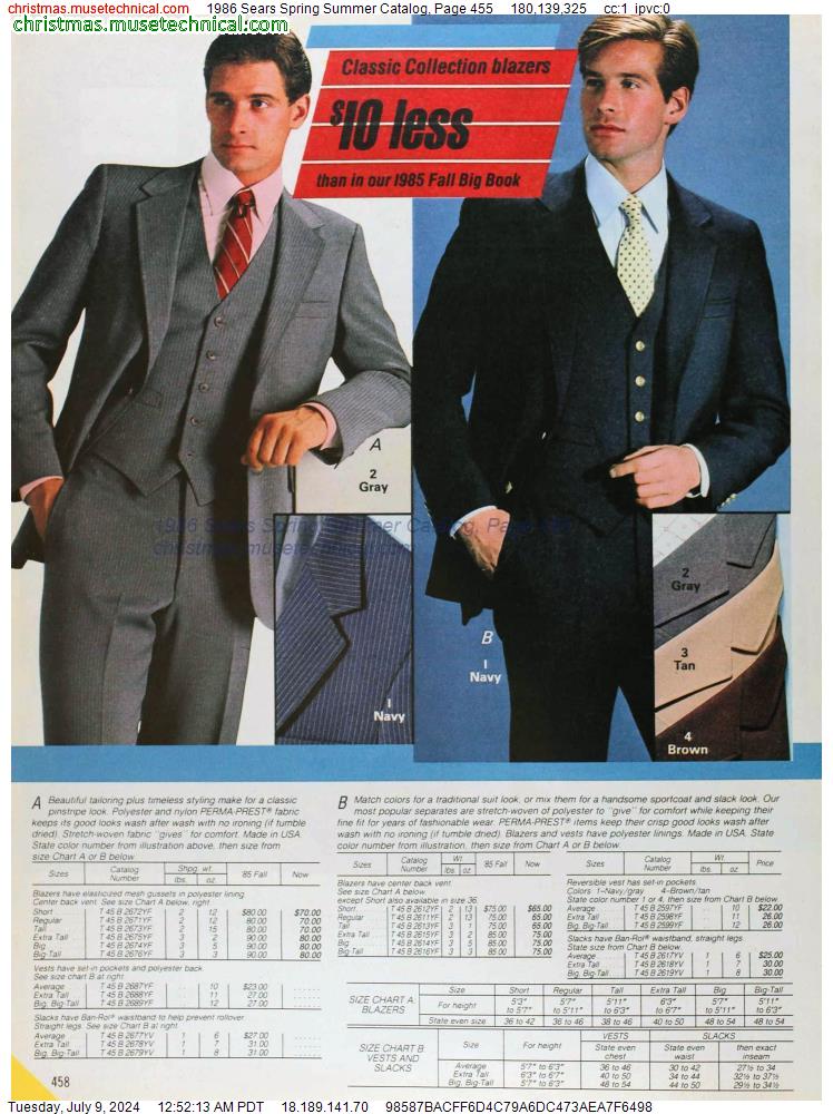 1986 Sears Spring Summer Catalog, Page 455