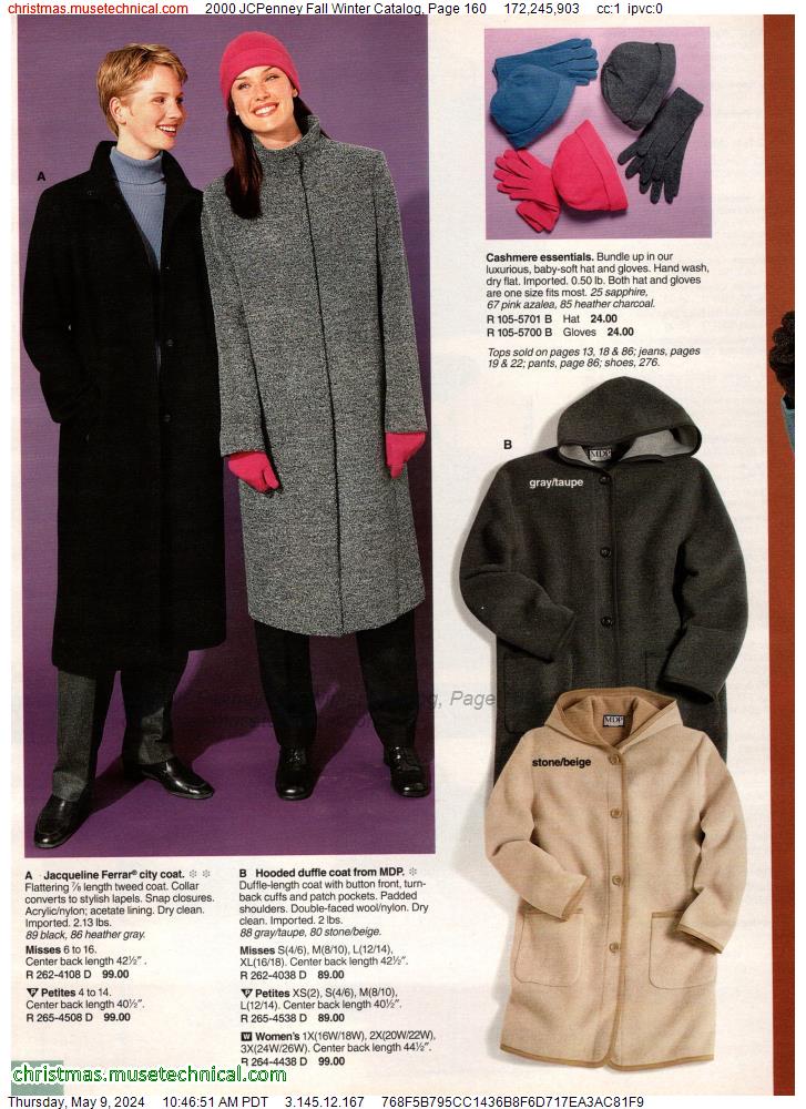 2000 JCPenney Fall Winter Catalog, Page 160