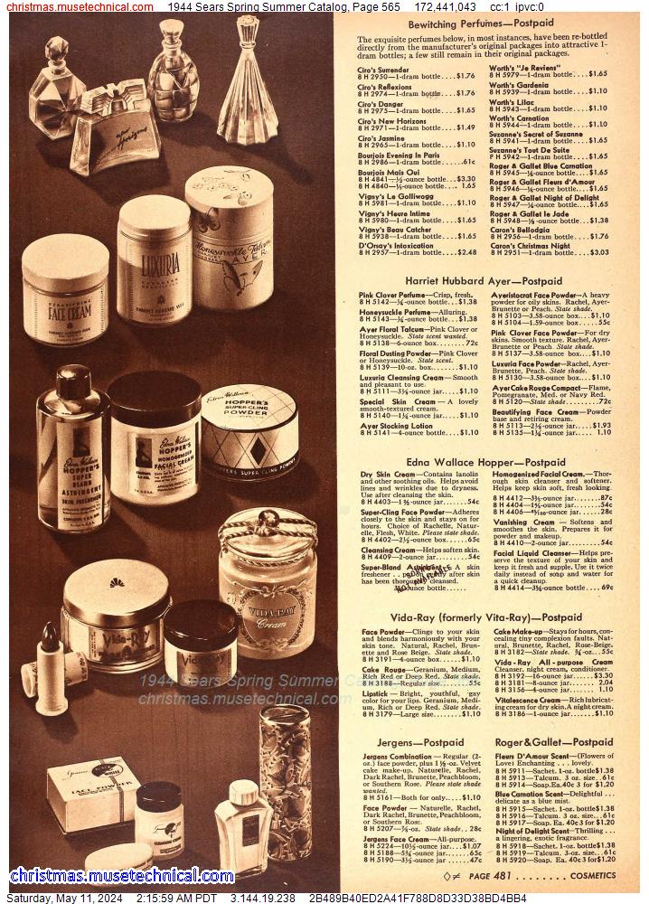 1944 Sears Spring Summer Catalog, Page 565