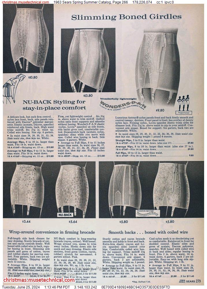 1963 Sears Spring Summer Catalog, Page 266
