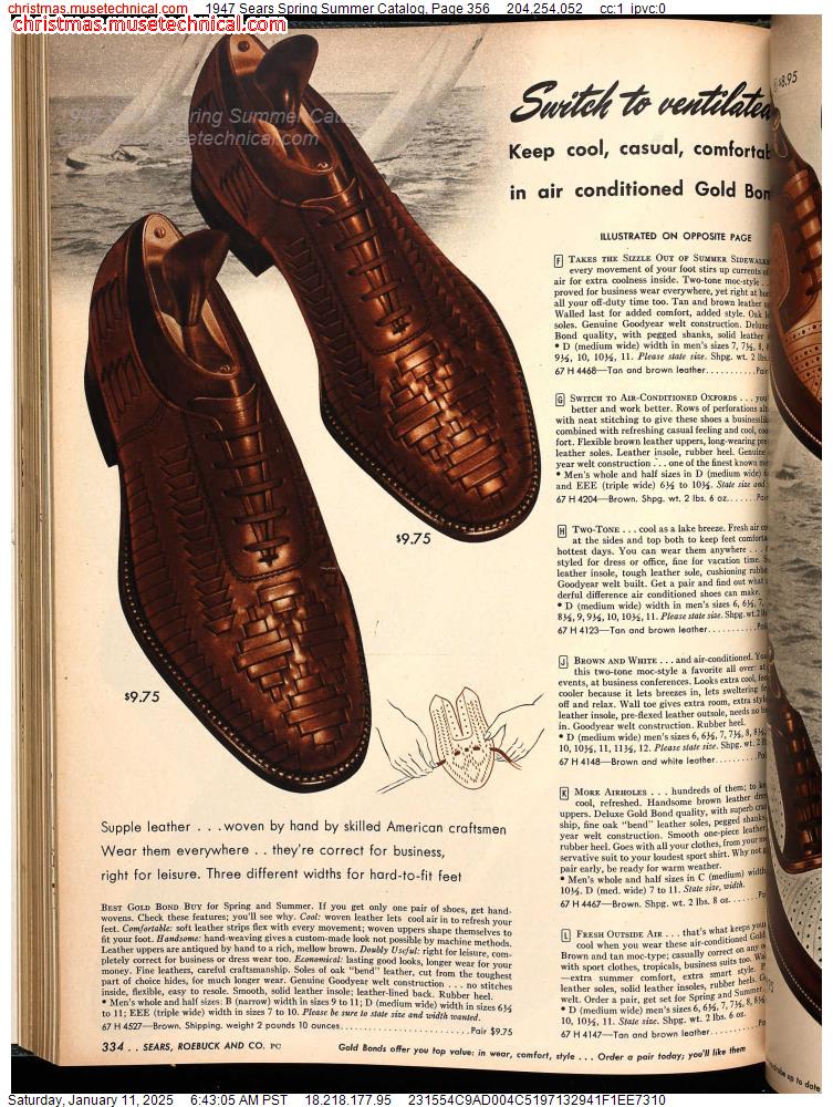 1947 Sears Spring Summer Catalog, Page 356