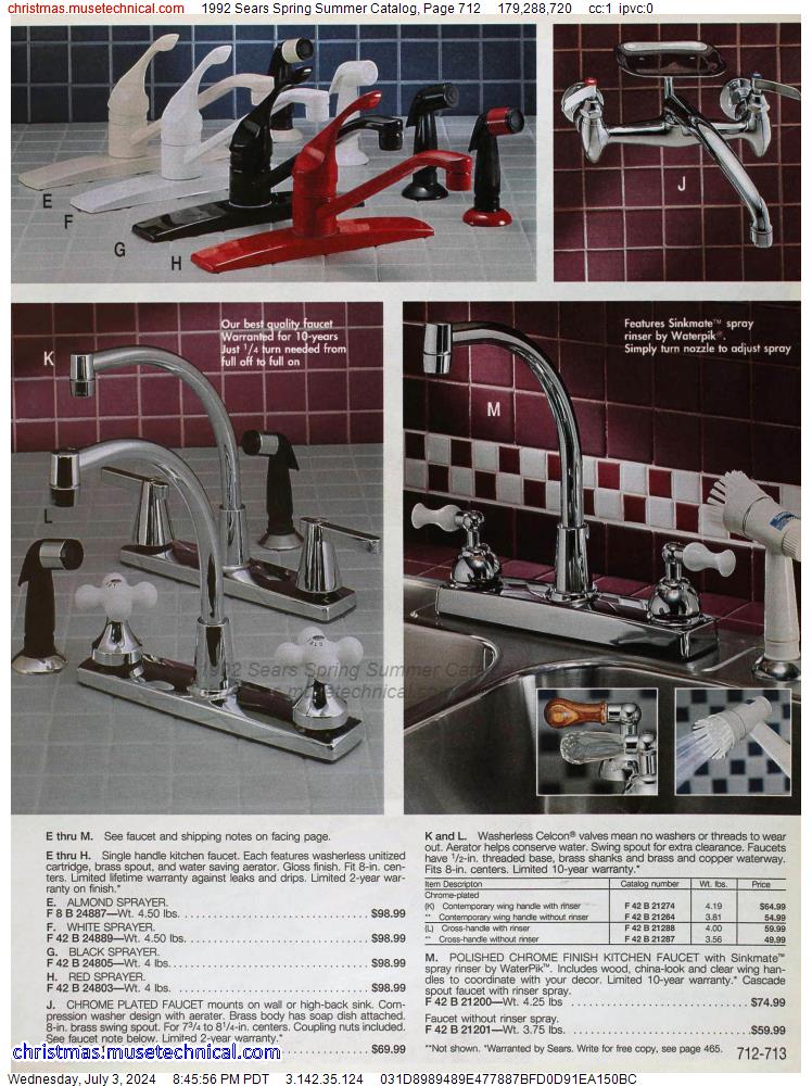 1992 Sears Spring Summer Catalog, Page 712