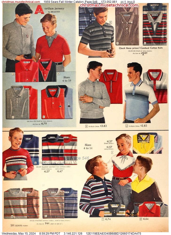 1959 Sears Fall Winter Catalog, Page 546
