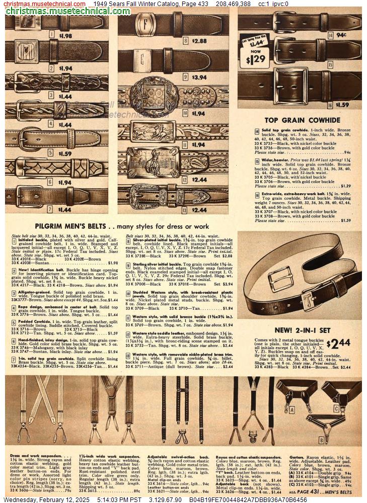 1949 Sears Fall Winter Catalog, Page 433