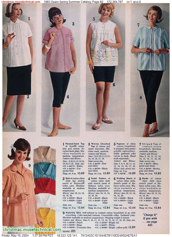 1963 Sears Spring Summer Catalog, Page 60