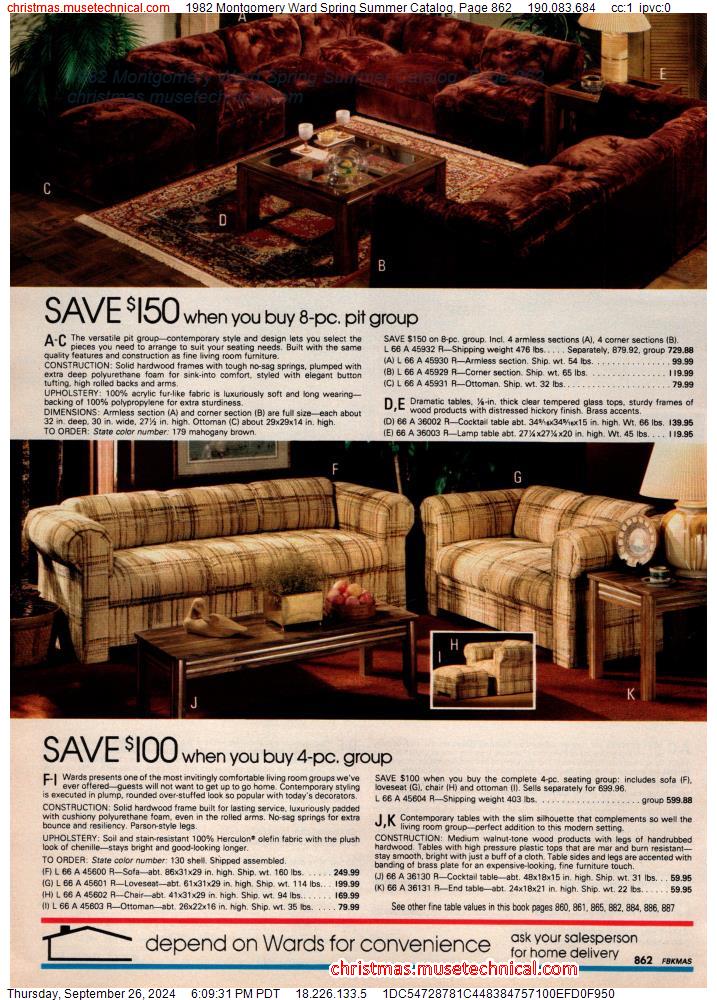 1982 Montgomery Ward Spring Summer Catalog, Page 862