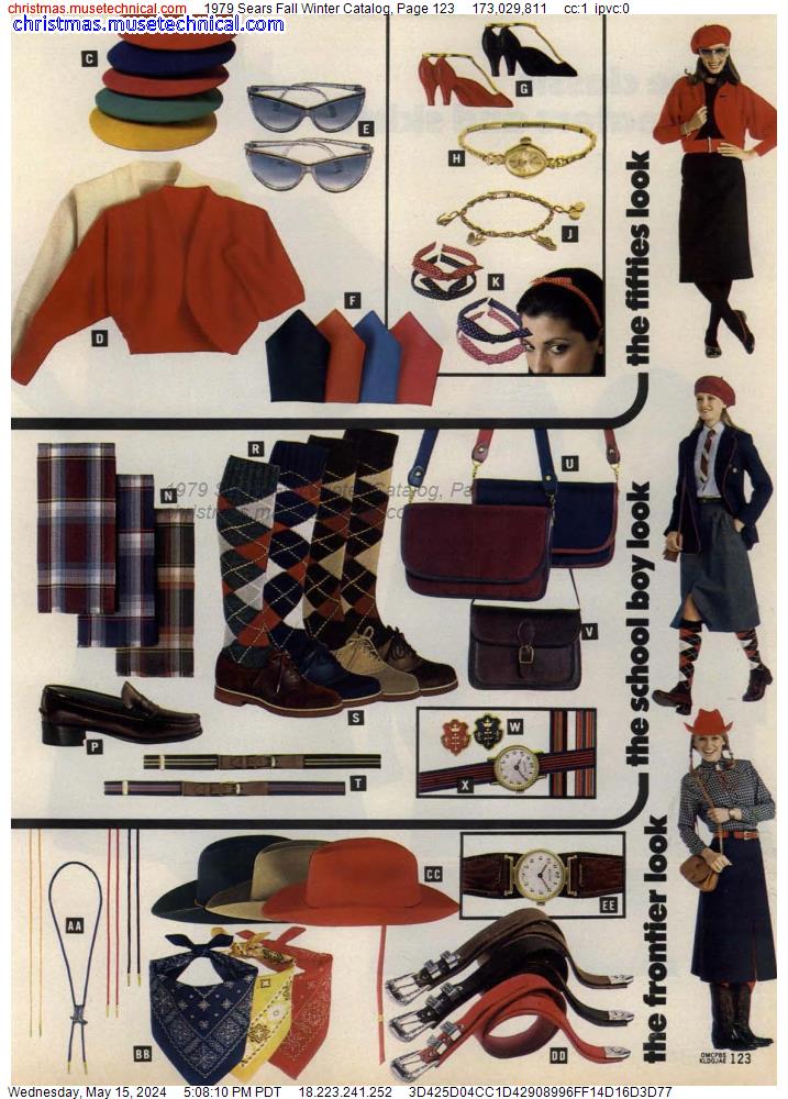 1979 Sears Fall Winter Catalog, Page 123