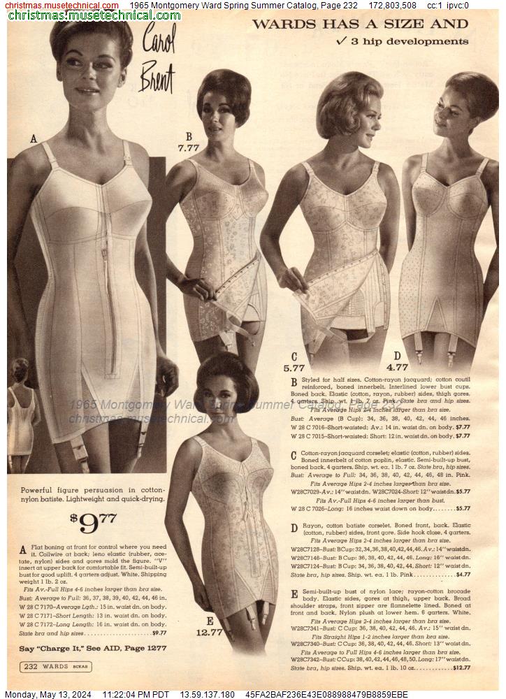 1965 Montgomery Ward Spring Summer Catalog, Page 232