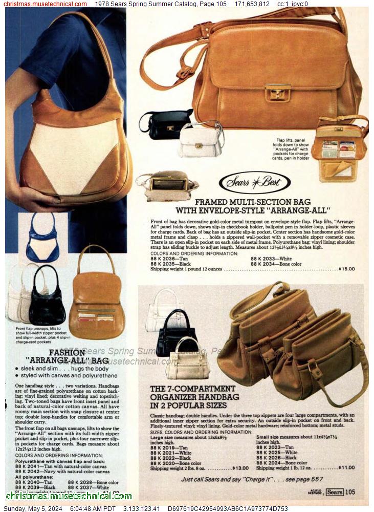 1978 Sears Spring Summer Catalog, Page 105