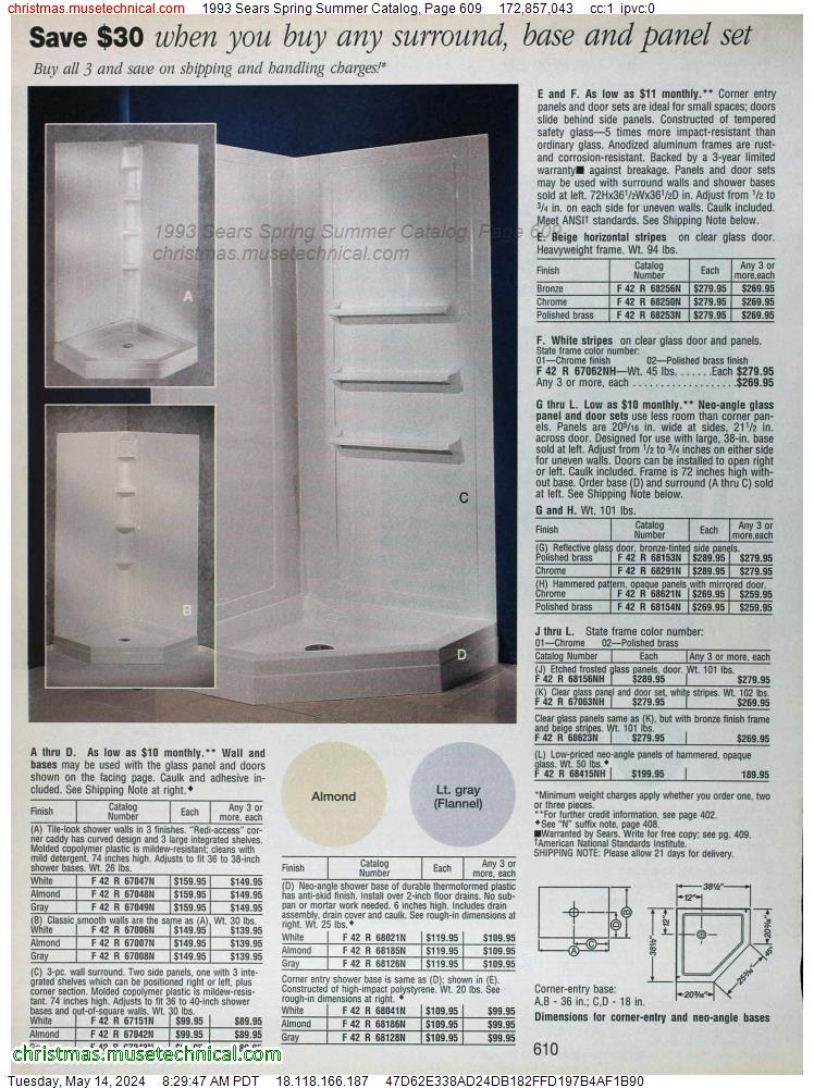 1993 Sears Spring Summer Catalog, Page 609