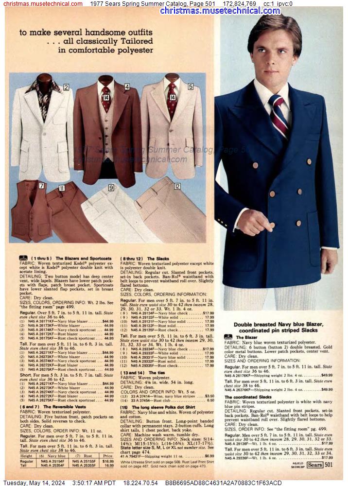 1977 Sears Spring Summer Catalog, Page 501