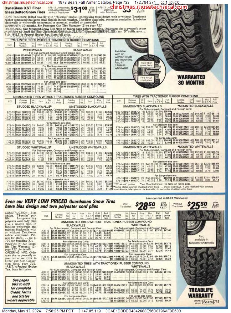 1978 Sears Fall Winter Catalog, Page 733