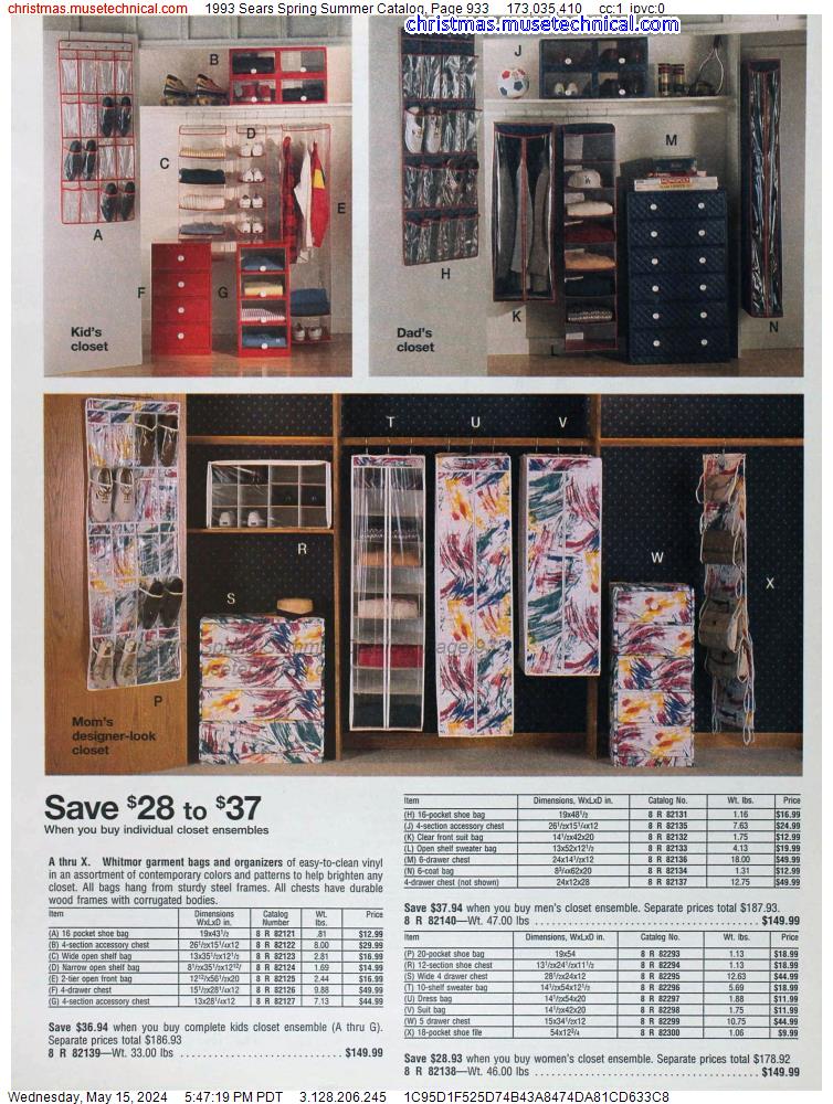 1993 Sears Spring Summer Catalog, Page 933
