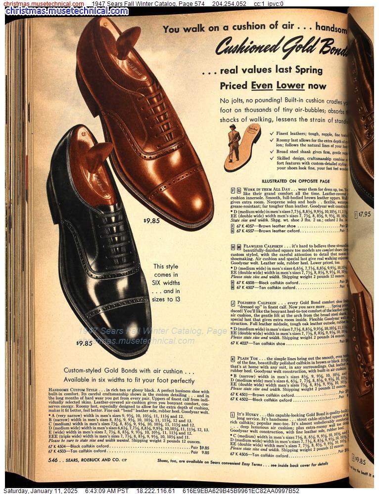 1947 Sears Fall Winter Catalog, Page 574