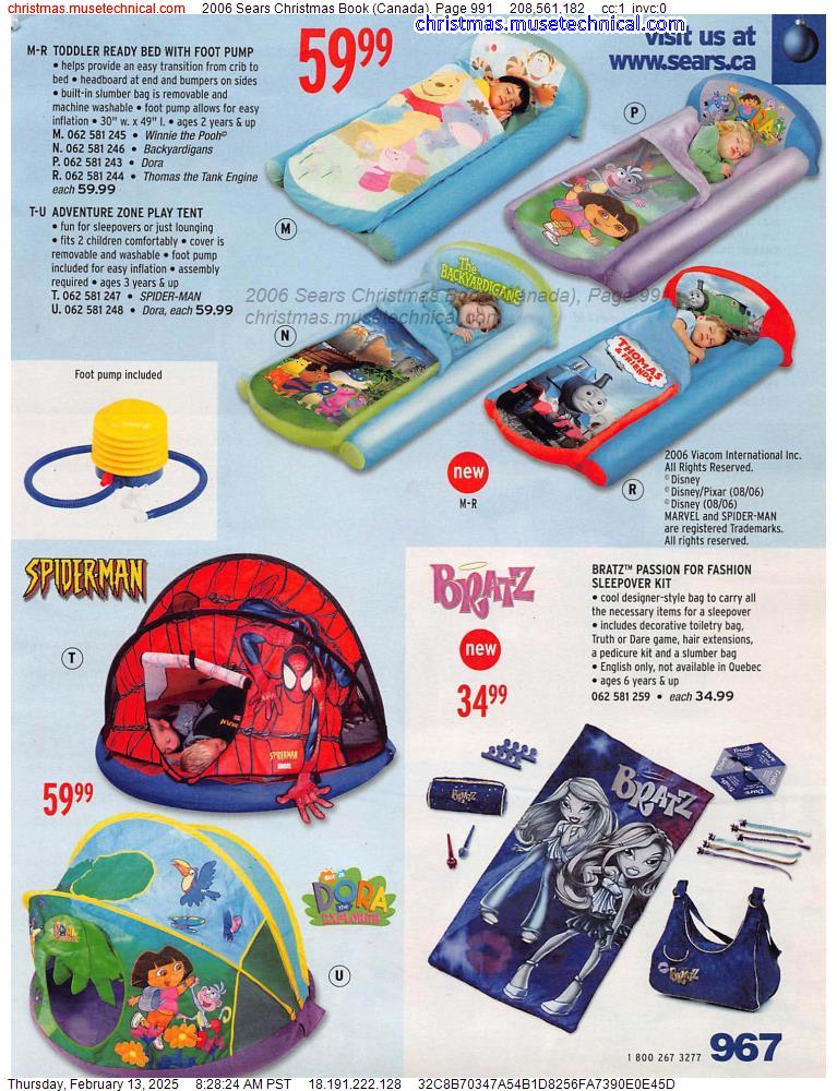 2006 Sears Christmas Book (Canada), Page 991