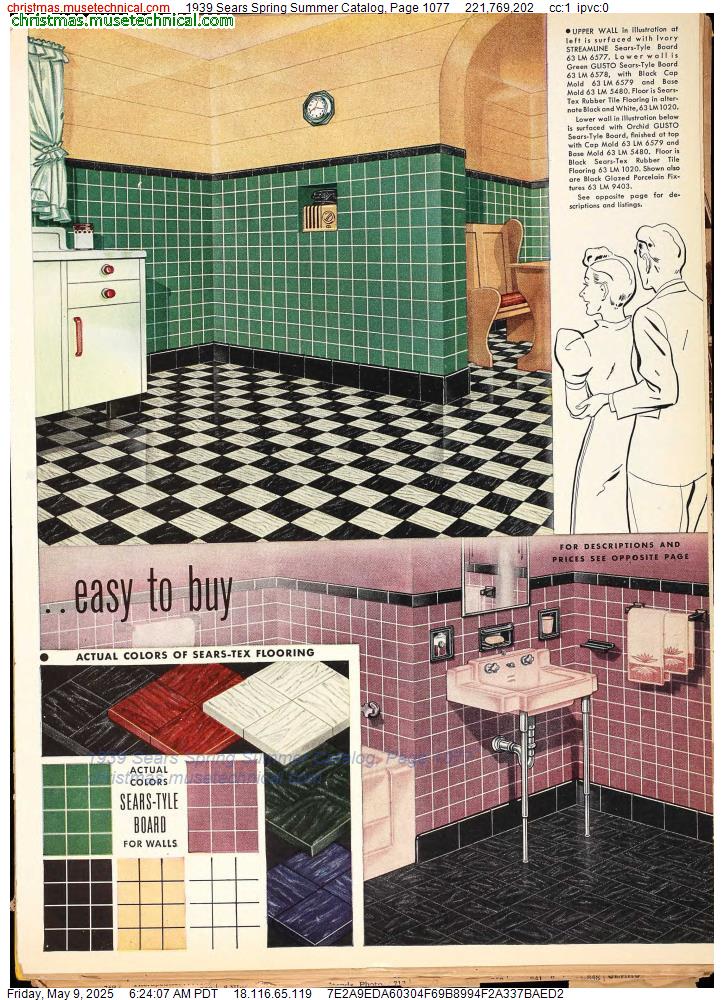 1939 Sears Spring Summer Catalog, Page 1077
