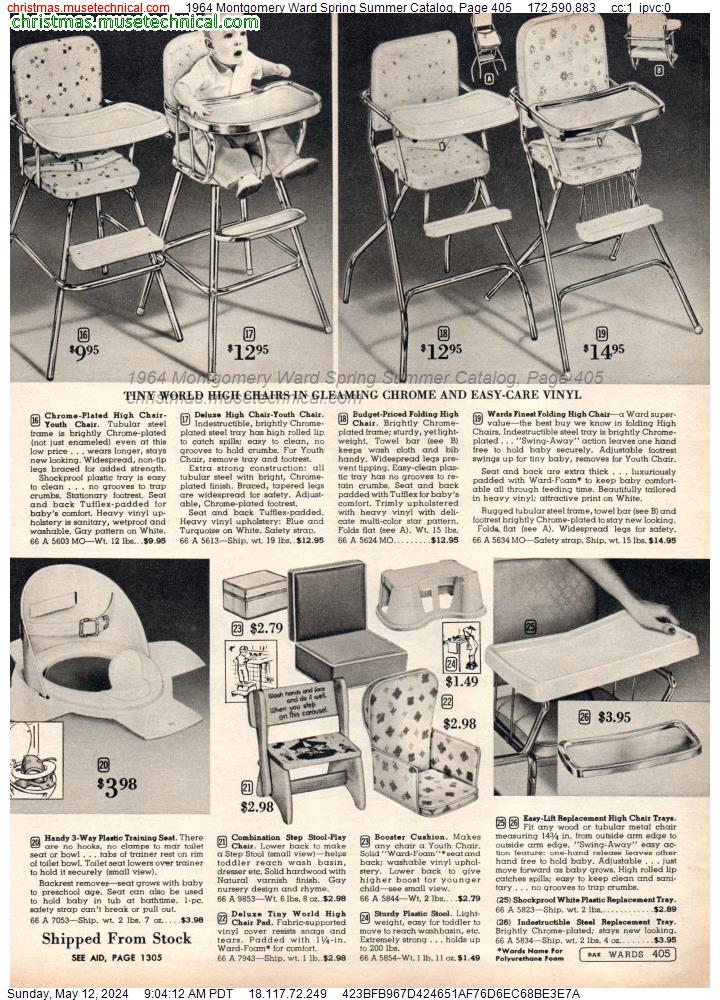 1964 Montgomery Ward Spring Summer Catalog, Page 405