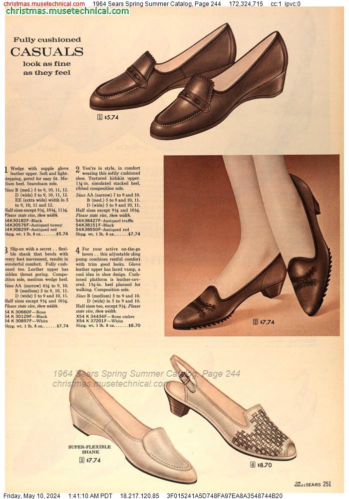 1964 Sears Spring Summer Catalog, Page 244