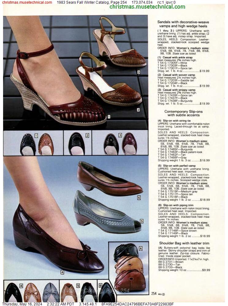 1983 Sears Fall Winter Catalog, Page 254