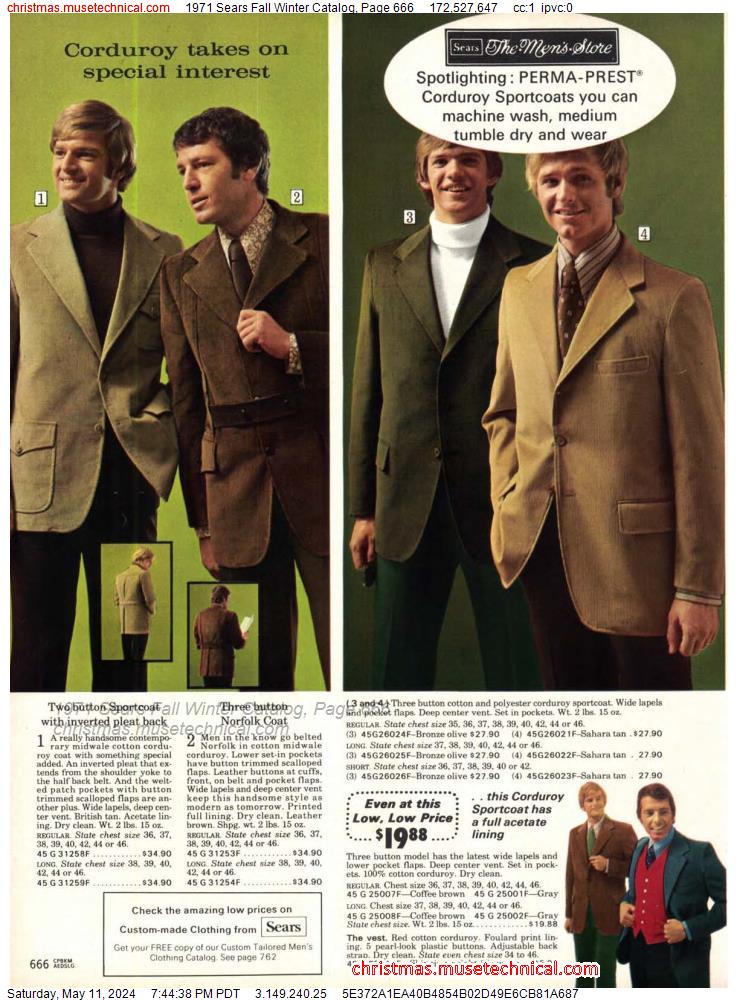 1971 Sears Fall Winter Catalog, Page 666