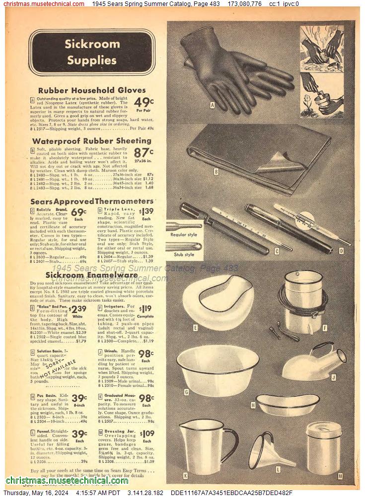 1945 Sears Spring Summer Catalog, Page 483