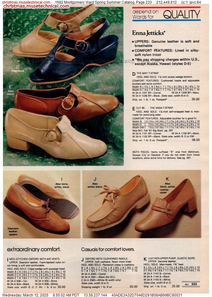 1982 Montgomery Ward Spring Summer Catalog, Page 233