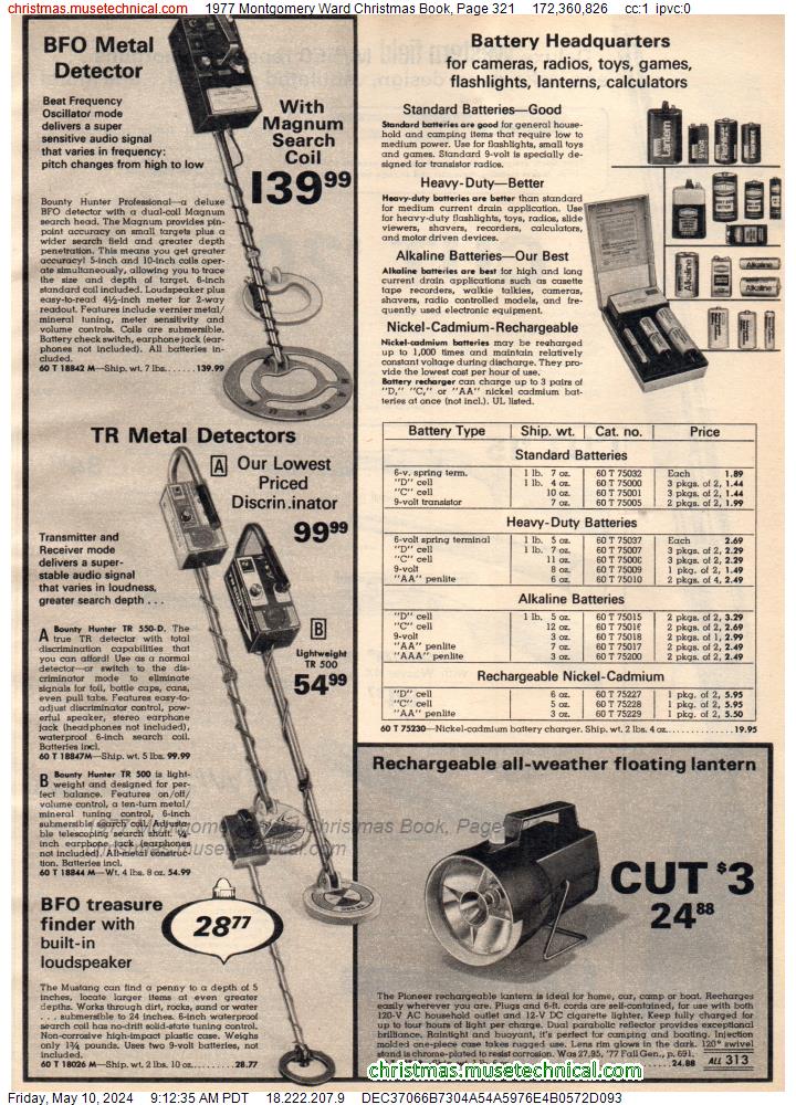 1977 Montgomery Ward Christmas Book, Page 321
