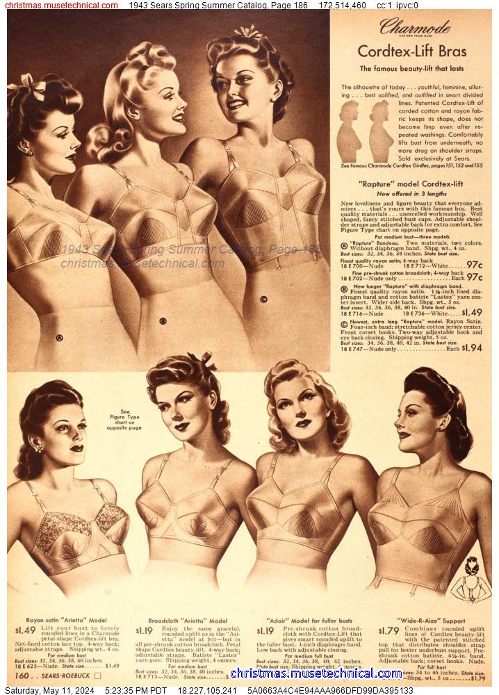 1943 Sears Spring Summer Catalog, Page 186