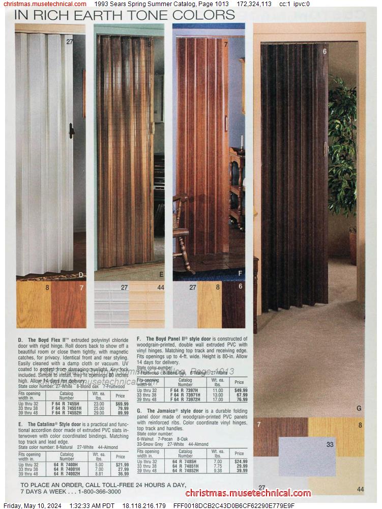 1993 Sears Spring Summer Catalog, Page 1013