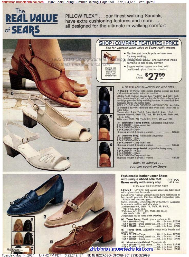 1982 Sears Spring Summer Catalog, Page 250