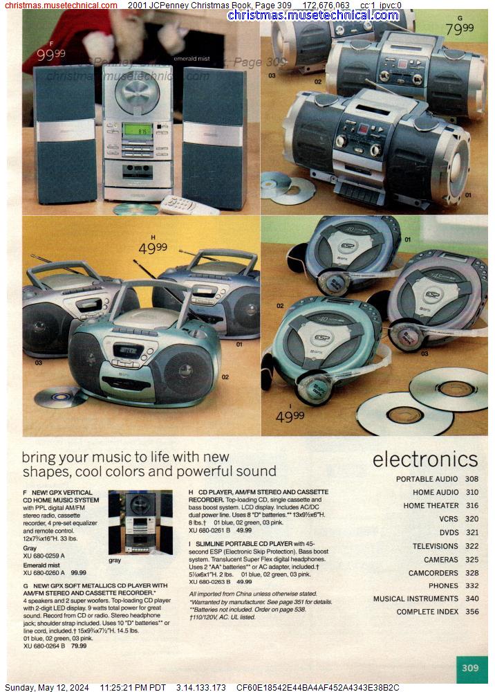 2001 JCPenney Christmas Book, Page 309