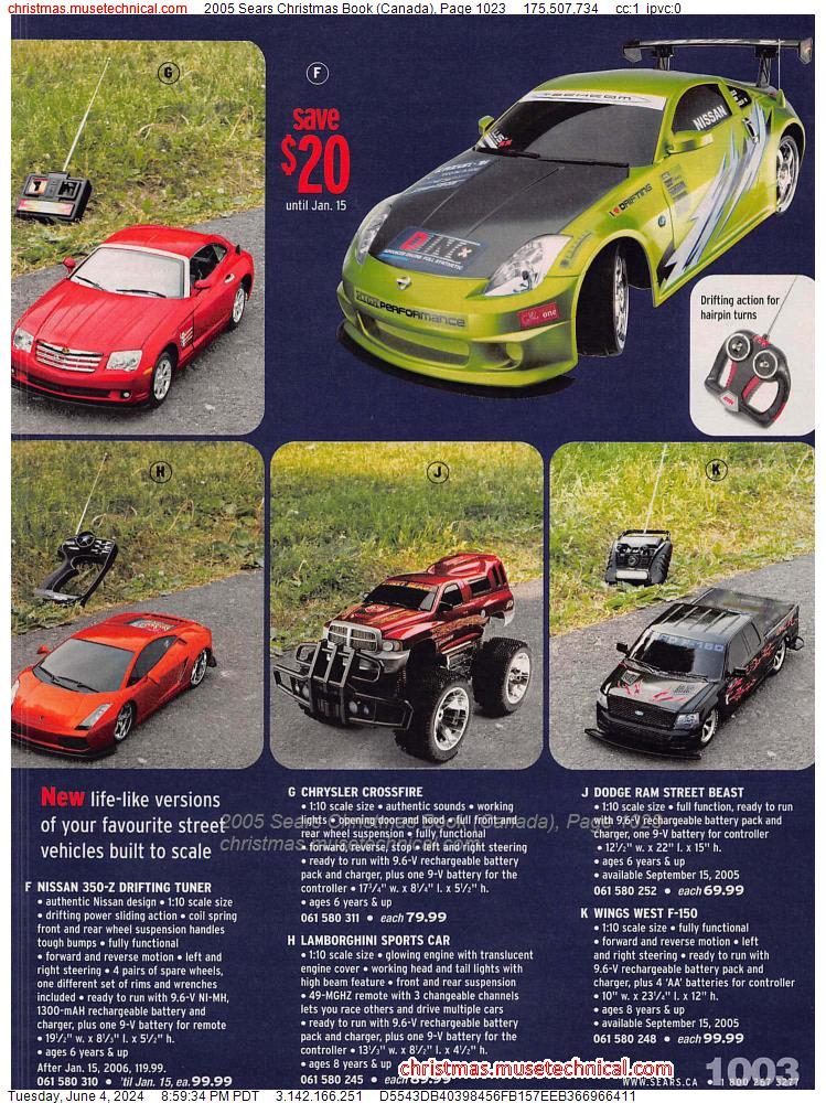 2005 Sears Christmas Book (Canada), Page 1023
