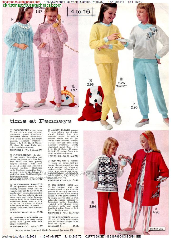 1963 JCPenney Fall Winter Catalog, Page 353