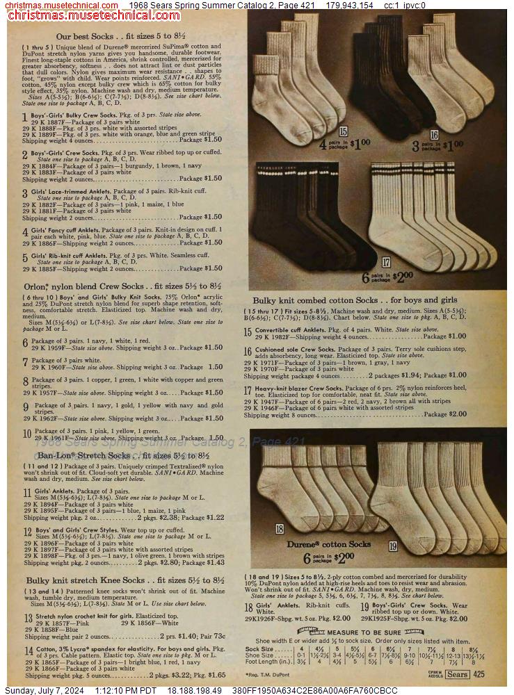 1968 Sears Spring Summer Catalog 2, Page 421