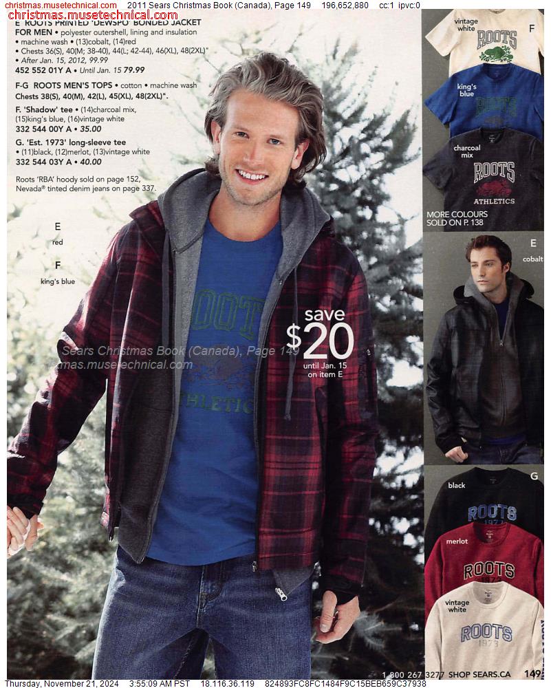 2011 Sears Christmas Book (Canada), Page 149